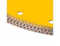  Диск алмазный отрезной 230 х 22,2мм, сплошной, супертонкий, горячий пресс, сухой/мокрый рез Denzel, фото 3 