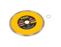  Диск алмазный сплошной, супертонкий, 200 х 25,4 мм, горячее прессование, мокрое резание Denzel, фото 4 