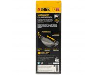  Очки защитные открытые, поликарбонатные, дымчатая линза, 2х комп.дужки Denzel, фото 2 