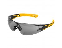  Очки защитные открытые, поликарбонатные, дымчатая линза, 2х комп.дужки Denzel, фото 3 