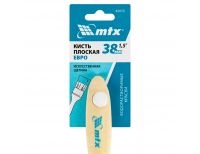  Кисть плоская "Евро" 1.5", искусственная щетина, деревянная ручка MTX, фото 4 