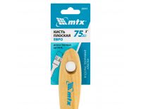  Кисть плоская "Евро" 3", искусственная щетина, деревянная ручка MTX, фото 4 