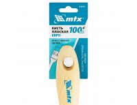  Кисть плоская "Евро" 4", искусственная щетина, деревянная ручка MTX, фото 4 