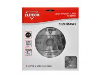  Пильный диск Elitech 1820.054500, фото 1 