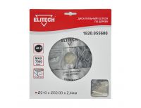  Пильный диск Elitech 1820.055600, фото 1 