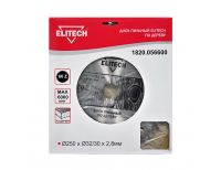  Пильный диск Elitech 1820.056600, фото 1 