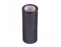  Набор изолент ПВХ 15 мм х 10 м, черная, в упаковке 10 шт, 150 мкм Matrix, фото 1 