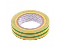  Изолента ПВХ, 15 мм х 10 м, желто-зеленая, 150 мкм Matrix, фото 1 