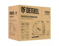  Генератор инверторный GT-3200iSE, 3.2 кВт, 230 В, бак 6 л, закрытый корпус, электростартер Denzel, фото 14 
