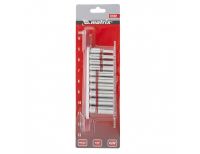  Набор удлиненных торцевых головок 1/4", 6 гранные, CrV, 4-13мм, 10 штук Matrix, фото 4 