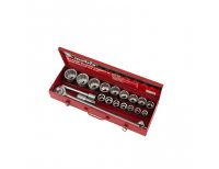  Набор торцевых головок 3/4", головки 19 х 50 мм, 20 предметов, в метал. боксе Matrix, фото 2 