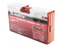  Набор торцевых головок 3/4"–1", головки 21 х 65 мм, 26 предметов, в пласт. боксе Matrix, фото 3 