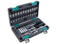  Набор инструментов, 1/4", CrV, пластиковый кейс 57 предметов Stels, фото 2 