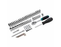  Набор инструментов, 1/4", CrV, пластиковый кейс 57 предметов Stels, фото 4 