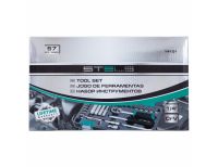  Набор инструментов, 1/4", CrV, пластиковый кейс 57 предметов Stels, фото 6 