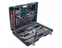  Набор инструментов, 1/2",3/8", 1/4", CrV, пластиковый кейс 142 предмета Stels, фото 2 