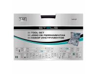  Набор инструментов, 1/2",3/8", 1/4", CrV, пластиковый кейс 142 предмета Stels, фото 6 
