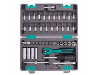  Набор инструментов, 1/4", Cr-V, S2, усиленный кейс, 47 предметов Stels, фото 3 