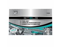  Набор инструментов, 1/4", Cr-V, S2, усиленный кейс, 47 предметов Stels, фото 6 