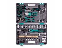  Набор инструментов, 1/2", Cr-V, S2, усиленный кейс, 58 предметов Stels, фото 3 