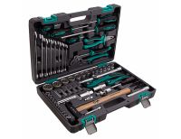  Набор инструментов, 1/2", 1/4", CrV, 12 гранные головки, пластиковый кейс, 76 предметов Stels, фото 2 