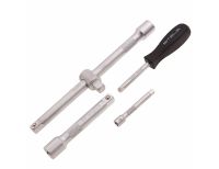  Набор инструментов, 1/2", 1/4", CrV, 12 гранные головки, пластиковый кейс, 76 предметов Stels, фото 7 