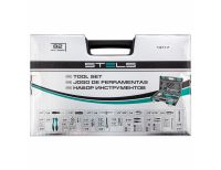  Набор инструментов 1/2", 1/4", CrV, 12 гранные головки, пластиковый кейс, 82 предмета Stels, фото 7 