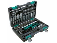  Набор инструментов 1/2", 1/4", CrV, 12 гранные головки, пластиковый кейс, 109 предмета Stels, фото 2 