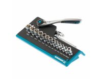  Набор торцевых головок, трещотка 120 зубьев, 1/4", CrV, 36 предметов Gross, фото 3 