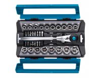  Набор торцевых головок, трещотка 120 зубьев, 1/2", CrV, 36 предметов Gross, фото 2 