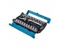  Набор торцевых головок, трещотка 120 зубьев, 1/2", CrV, 36 предметов Gross, фото 3 