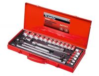  Набор торцевых головок с трещоткой 1/2", 24 предмета Matrix, фото 2 