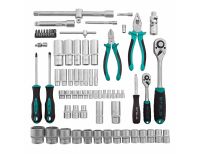  Набор инструментов, 1/2", 1/4", CrV, пластиковый кейс 69 предметов Stels, фото 5 