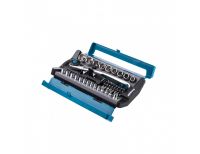  Набор торцевых головок, трещотка 120 зубьев, 1/2", 1/4", CrV, 41 предмет Gross, фото 3 