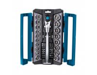  Набор торцевых головок, трещотка 120 зубьев, 1/2",3/8”, CrV, 36 предметов Gross, фото 2 