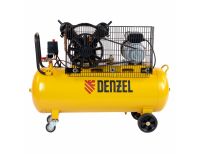  Компрессор воздушный BCV2200/100, ременный привод, 2.2 кВт, 100 литров, 370 л/мин Denzel, фото 6 