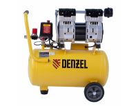  Компрессор DLS950/24 безмаслянный малошумный 950 Вт, 165 л/мин, ресивер 24 л Denzel, фото 4 