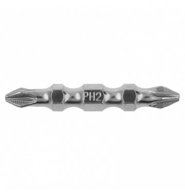  Бита двухсторонняя, PH2-PZ2 х 45 мм, сталь S2, 10 шт. Gross, фото 2 