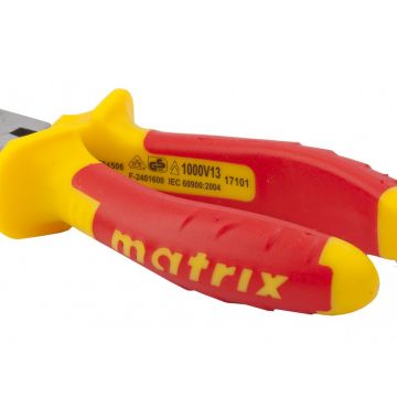  Длинногубцы прямые Insulated, 160 мм, двухкомпонентные рукоятки Matrix Professional, фото 3 