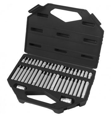  Набор бит HEX, Torx , SPLine, хвостовик-шестигранник 1/2, CrV, 42 шт. Stels, фото 4 