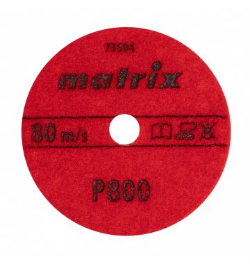  Алмазный гибкий шлифовальный круг, 100 мм, P800, сухое шлифование, 5 шт. Matrix, фото 3 