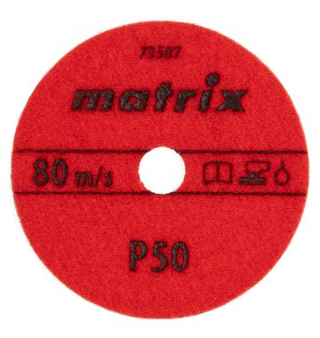  Алмазный гибкий шлифовальный круг ,100 мм, P50, мокрое шлифование, 5 шт. Matrix, фото 3 