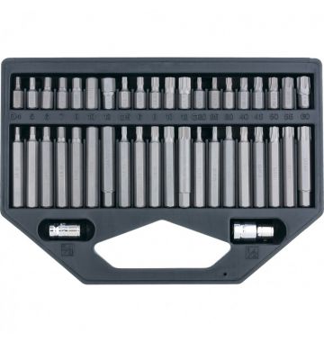  Набор бит HEX, Torx , SPLine, хвостовик-шестигранник 1/2, CrV, 42 шт. Stels, фото 1 