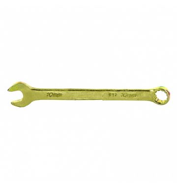  Ключ комбинированный, 10 мм, желтый цинк Сибртех, фото 1 