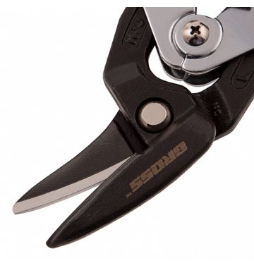  Ножницы по металлу "Piranha", усиленные, 255 мм, прямой и левый рез, сталь СrMo, двухкомпонентные рукоятки Gross, фото 3 