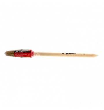  Кисть круглая № 2 (20 мм), натуральная щетина, деревянная ручка MTX, фото 2 