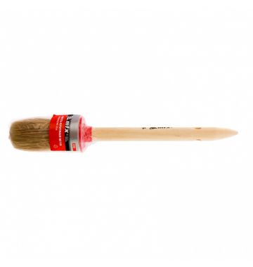  Кисть круглая №10 (40 мм), натуральная щетина, деревянная ручка MTX, фото 3 