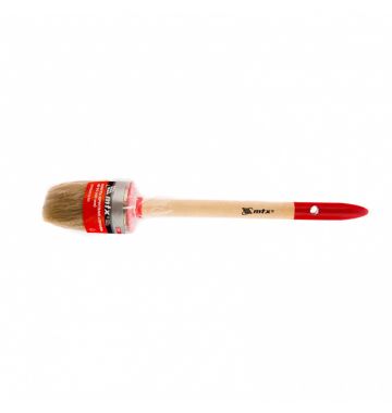  Кисть круглая, Профи №10 (40 мм), натуральная щетина, деревянная ручка MTX, фото 3 