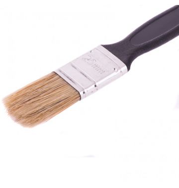  Кисть флейцевая "Стандарт", 25 х 6 мм, натуральная щетина, пластиковая ручка Сибртех, фото 2 