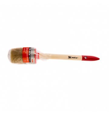  Кисть круглая, Профи №12 (45 мм), натуральная щетина, деревянная ручка MTX, фото 3 